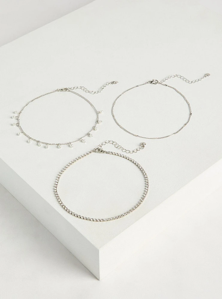 Pearl Anklet Set