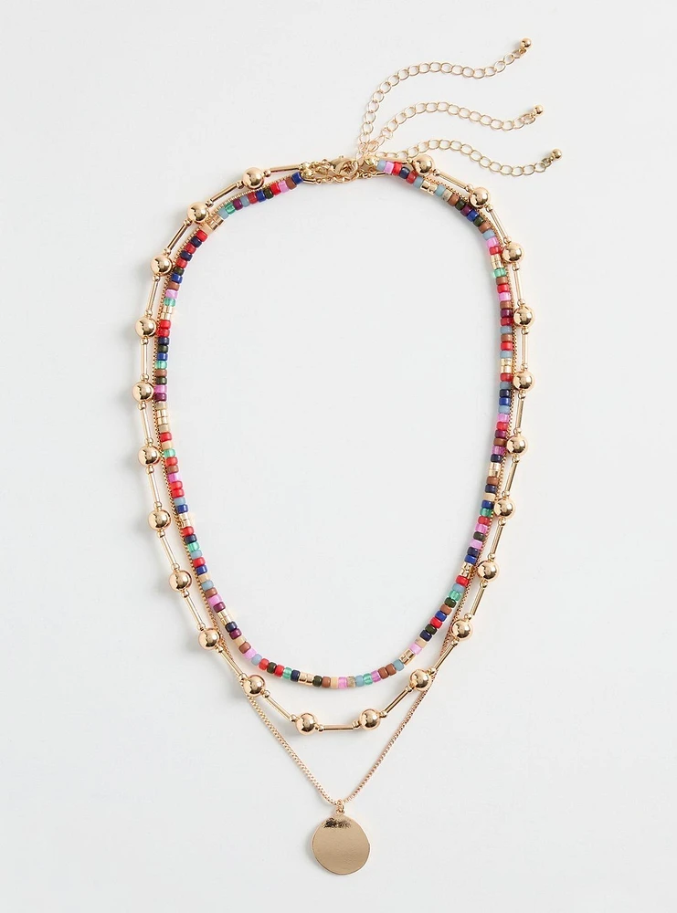 Beaded Layered Necklace