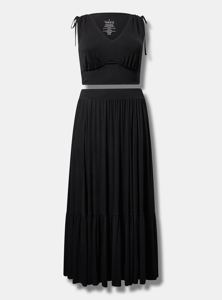 Tank Crop Top & Maxi Skirt Set