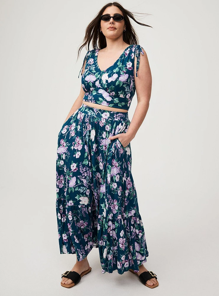 Tank Crop Top & Maxi Skirt Set