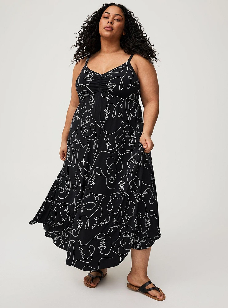 Cinch Front Maxi Dress