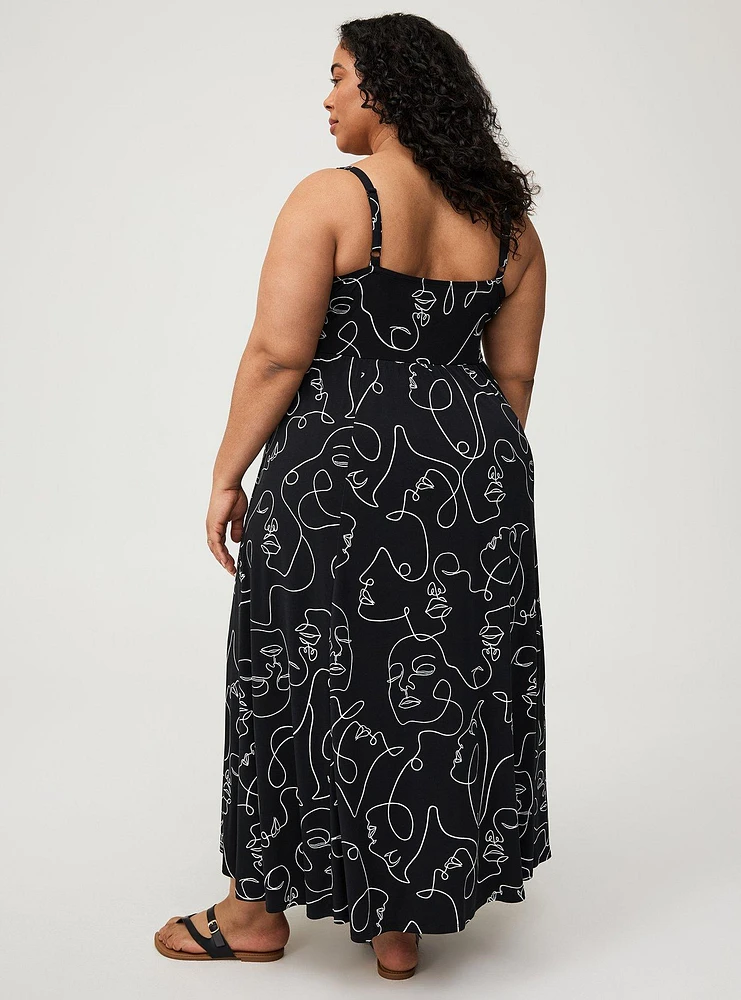 Cinch Front Maxi Dress