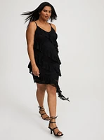 Asymmetrical Ruffle Dress