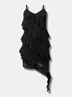 Asymmetrical Ruffle Dress