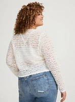 Tie-Front Crochet Top