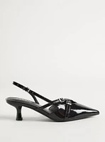 Strappy Slingback Kitten Heel (M