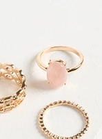 Pave Butterfly Ring Set