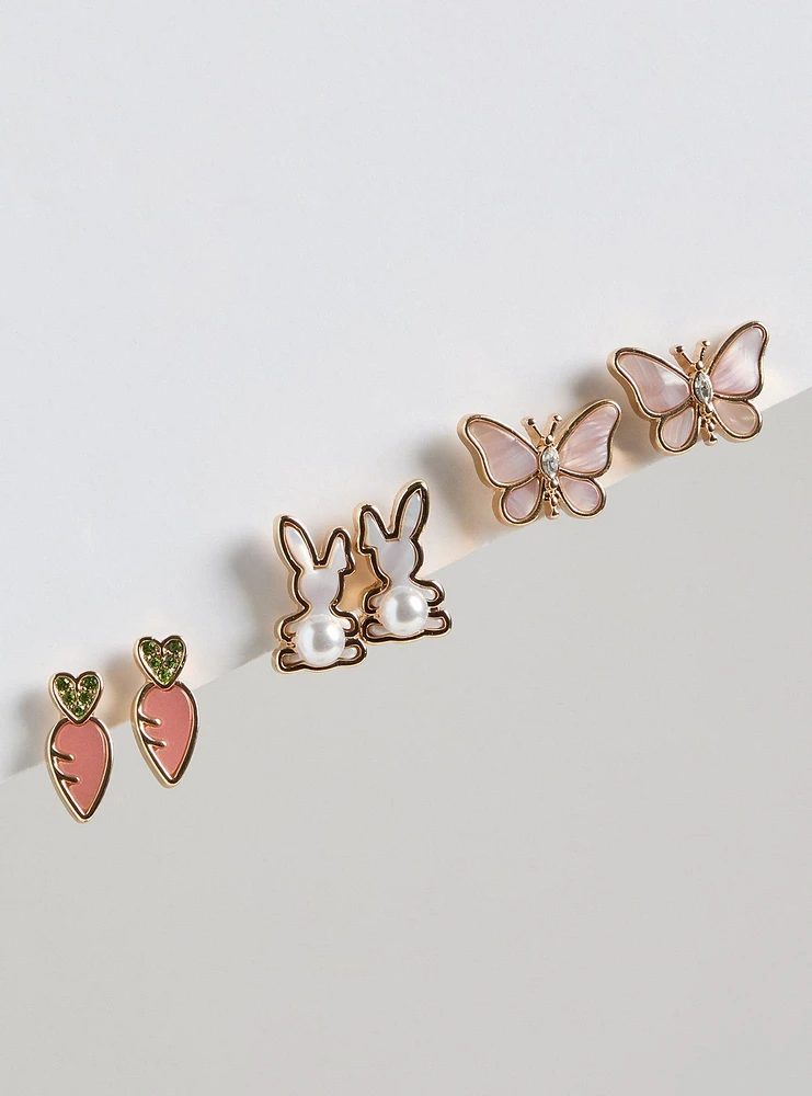 Spring Bunny Stud Set