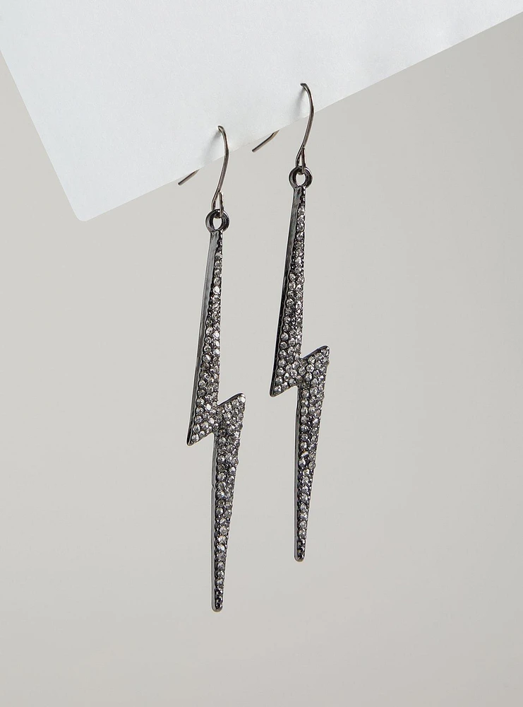 Pave Bolt Earrings