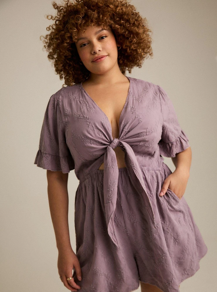 Festi Flutter Sleeve Romper