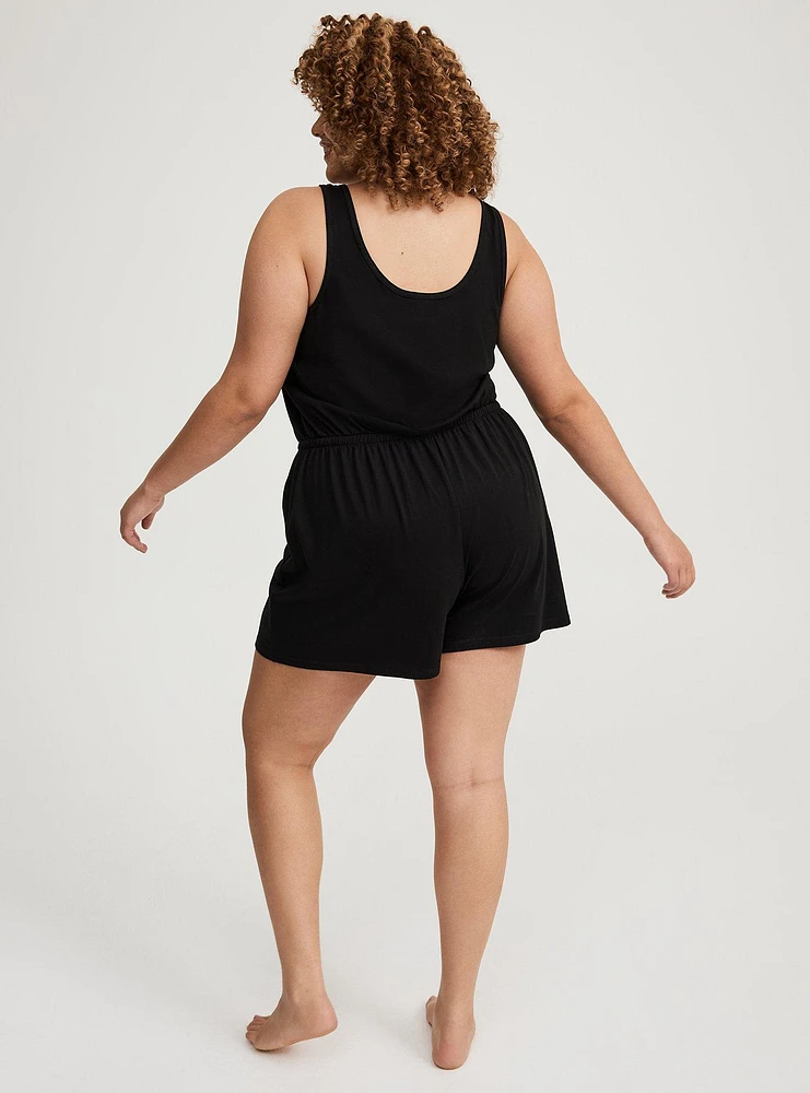 Cotton Modal Lounge Romper