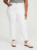 Crop High-Rise Straight Jean