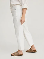 Crop High-Rise Straight Jean