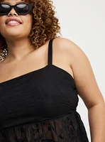 Peplum Burnout Cami