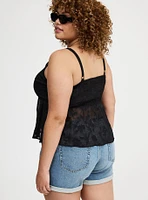 Peplum Burnout Cami