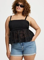 Peplum Burnout Cami