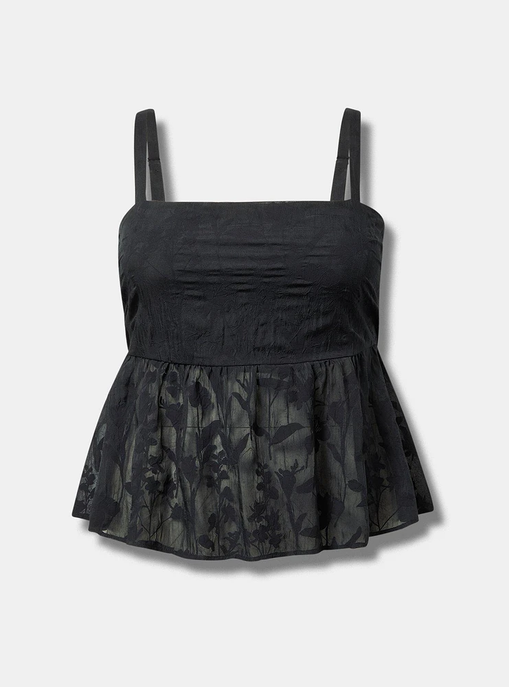 Peplum Burnout Cami