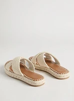 Cross Band Crochet Flatform Slide (WW