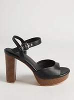 Dual Strap Platform Heel (WW