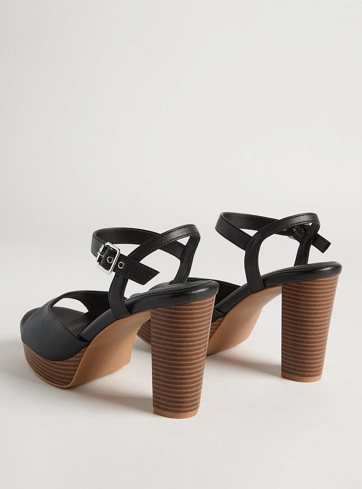 Dual Strap Platform Heel (WW