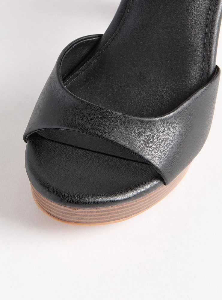 Dual Strap Platform Heel (WW