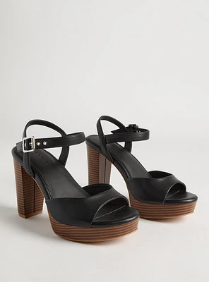 Dual Strap Platform Heel (WW