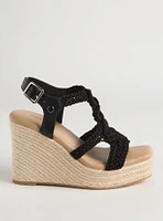 Square Toe Macrame Wedge (WW