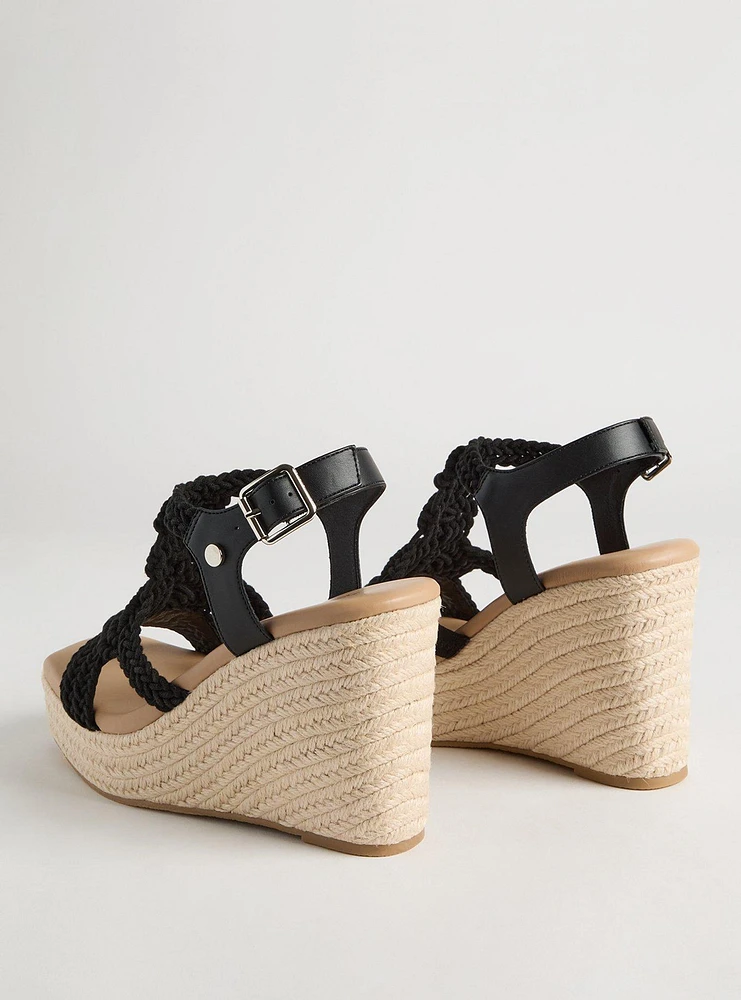 Square Toe Macrame Wedge (WW