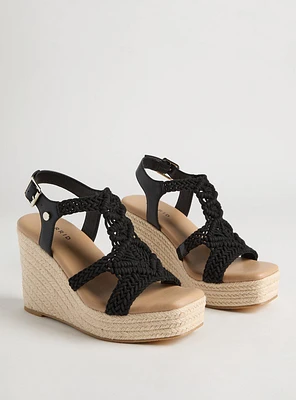 Square Toe Macrame Wedge (WW