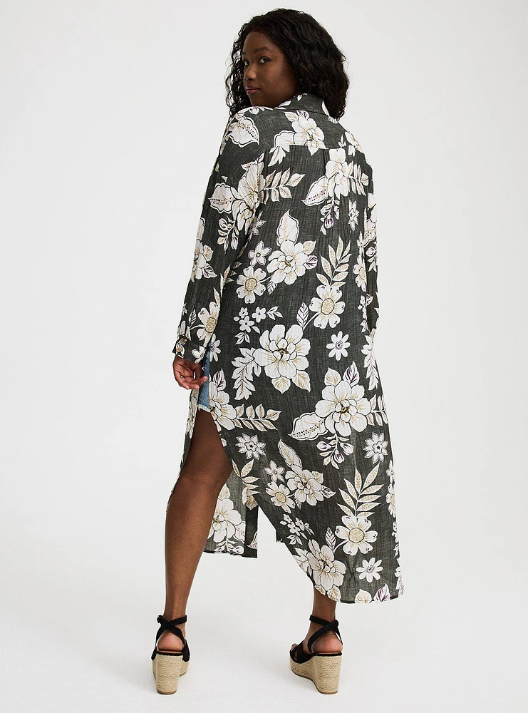 Button-Up Kimono Shirt