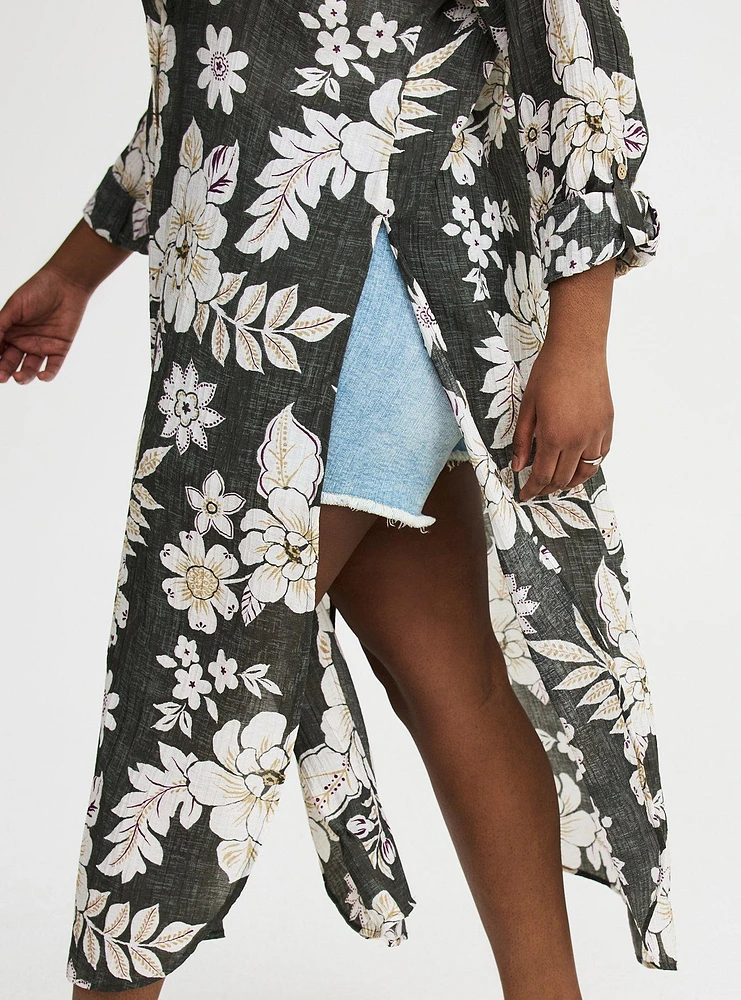 Button-Up Kimono Shirt