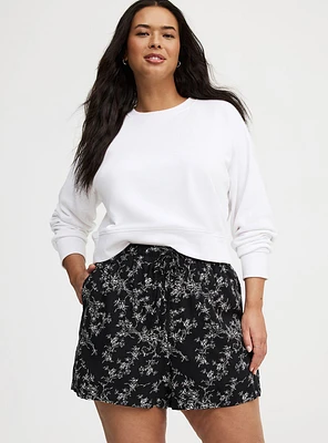 Pull-On Tie-Waist Short