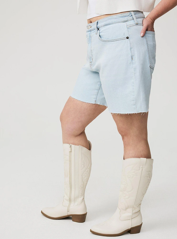 7'' High-Rise Dad Denim Short