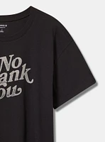 No Thank You Relaxed Crew Tee