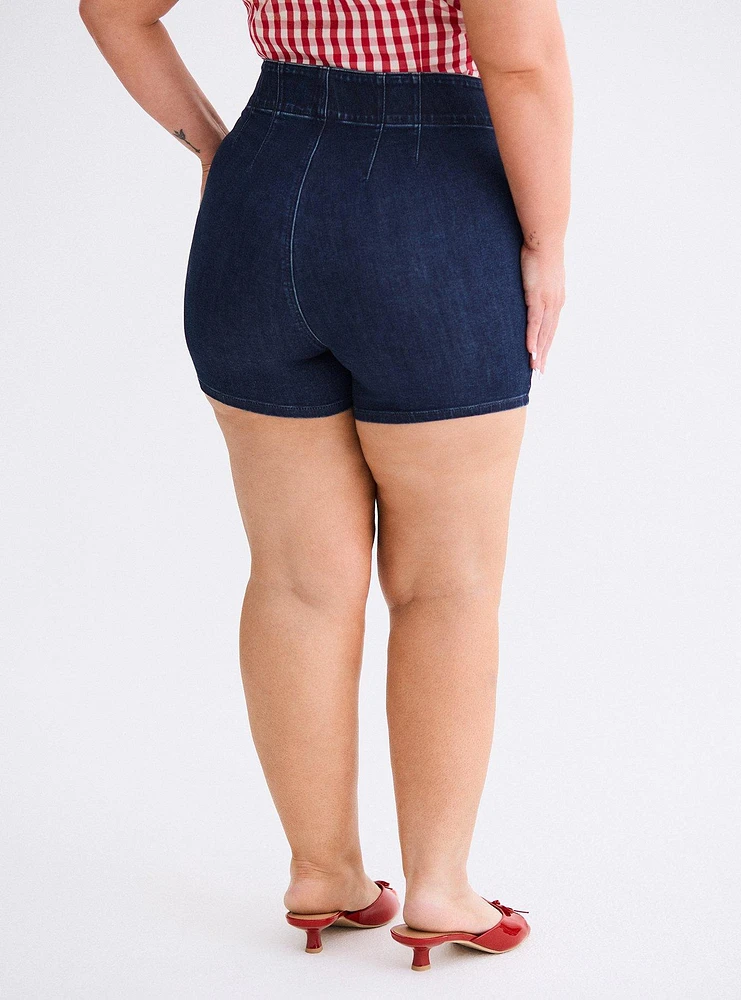 Retro Chic Ultra High-Rise Corset Short
