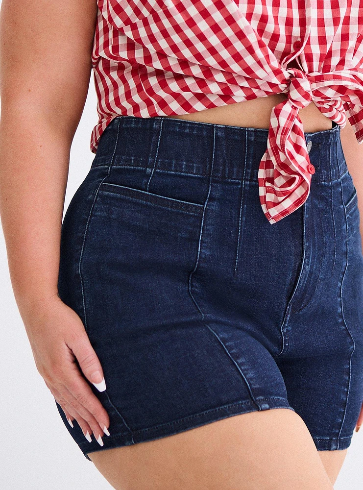 Retro Chic Ultra High-Rise Corset Short