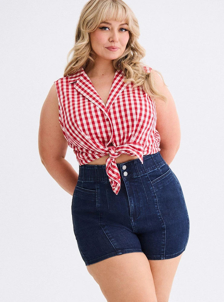Retro Chic Ultra High-Rise Corset Short