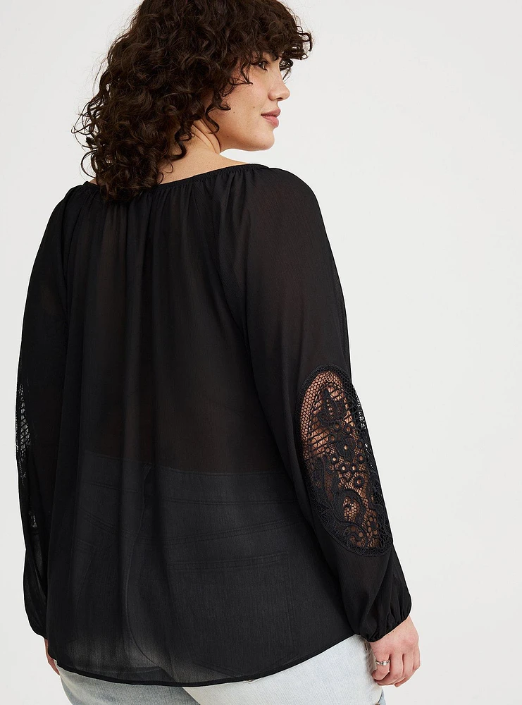 Relaxed Pop-Over Blouse