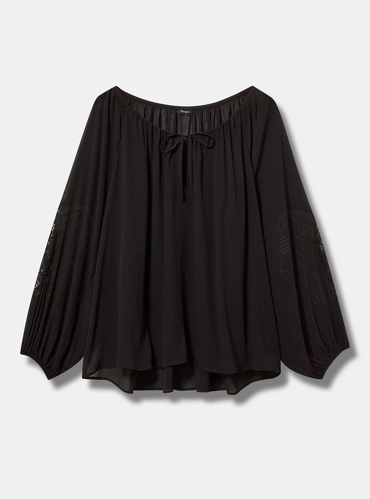 Relaxed Pop-Over Blouse