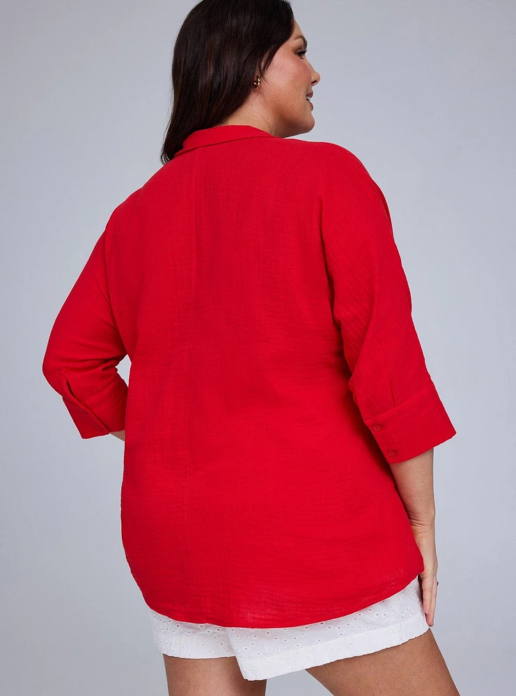 Belle Isle Cotton Popover Tunic