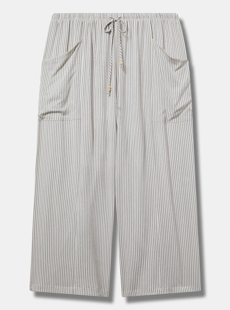 Cropped Straight Leg High-Rise Pant