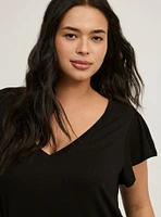 Flutter V-Neck Super Soft Tee