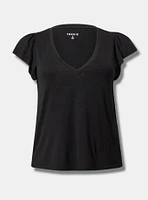 Flutter V-Neck Super Soft Tee