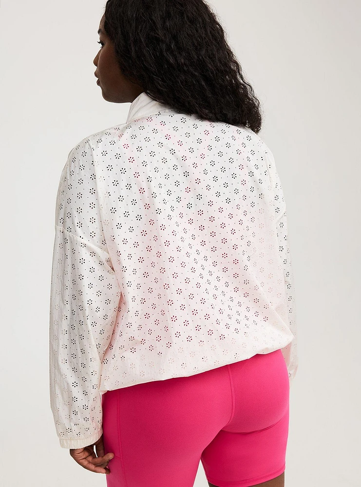Nylon Eyelet Bomber Active Jacket