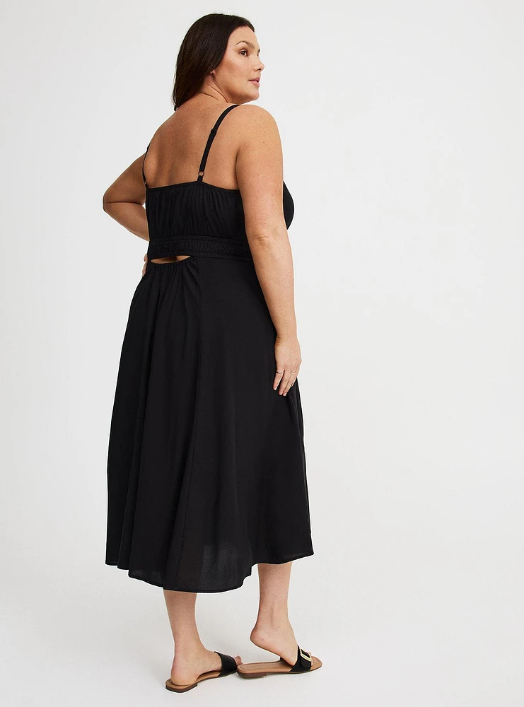 Midi V-Neck Dress