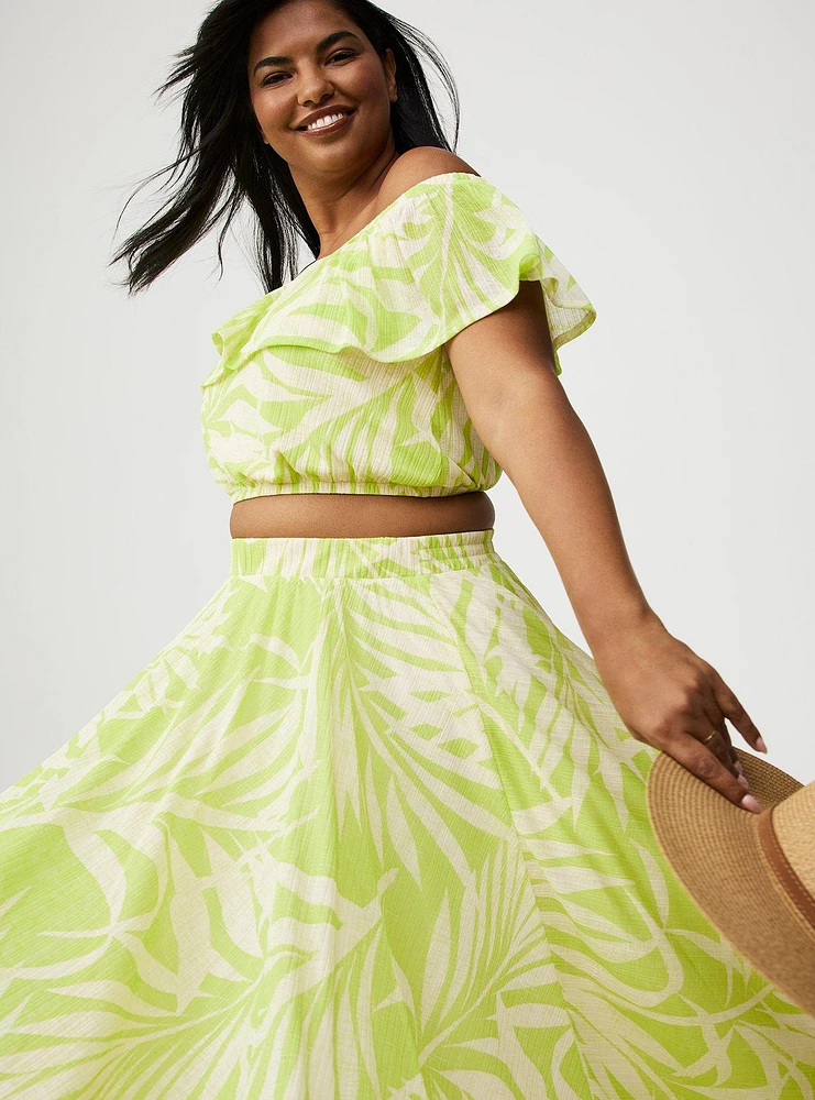 Off-Shoulder Hi-Lo Skirt Set