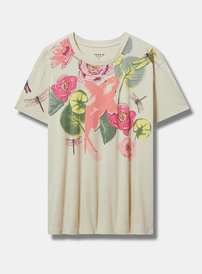 Floral Koi Relaxed Heritage Jersey Crew Tee