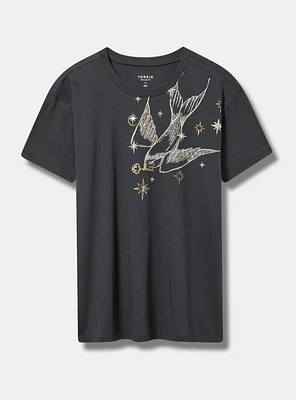 SPARROW RELAXED FIT HERITAGE JERSEY CREW TEE