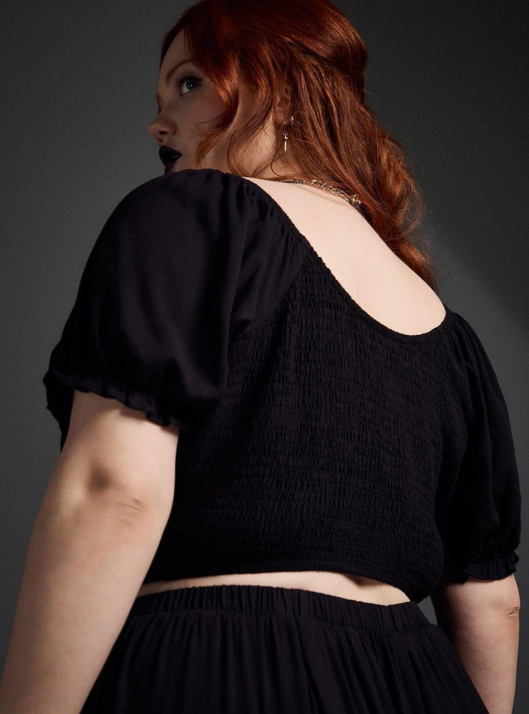 Nightfall Embroidered Crop Top