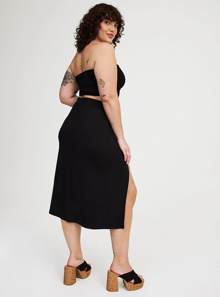 Tube Top & Midi Skirt Set